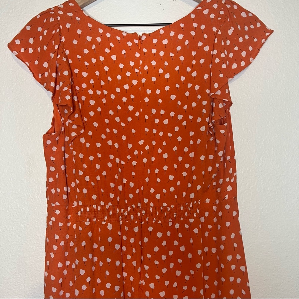 Maeve Orange Polka Dot Dress - Picture 7 of 12